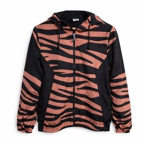 Victoria's Secret PINK zebra stripe windbreaker jacket women's XS‎